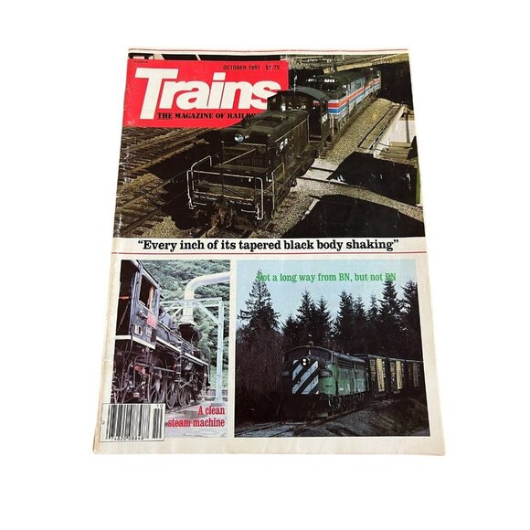 TRAINS MAGAZINE OCT 1981 JAPANESE STEAM ENGINES LIFE AFTER MILWAUKEE RAILROADING - Picture 1 of 5